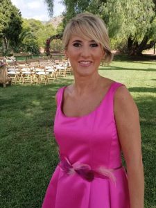 cinturon de plumas fucsia