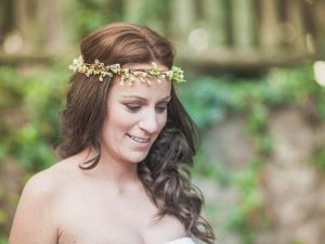 corona de flor natural