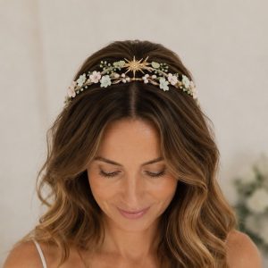 Tiara de flores y estrella